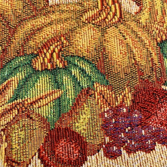 Harvest Thanksgiving Halloween Embroidered Table Runner NWOT - Picture 10 of 12